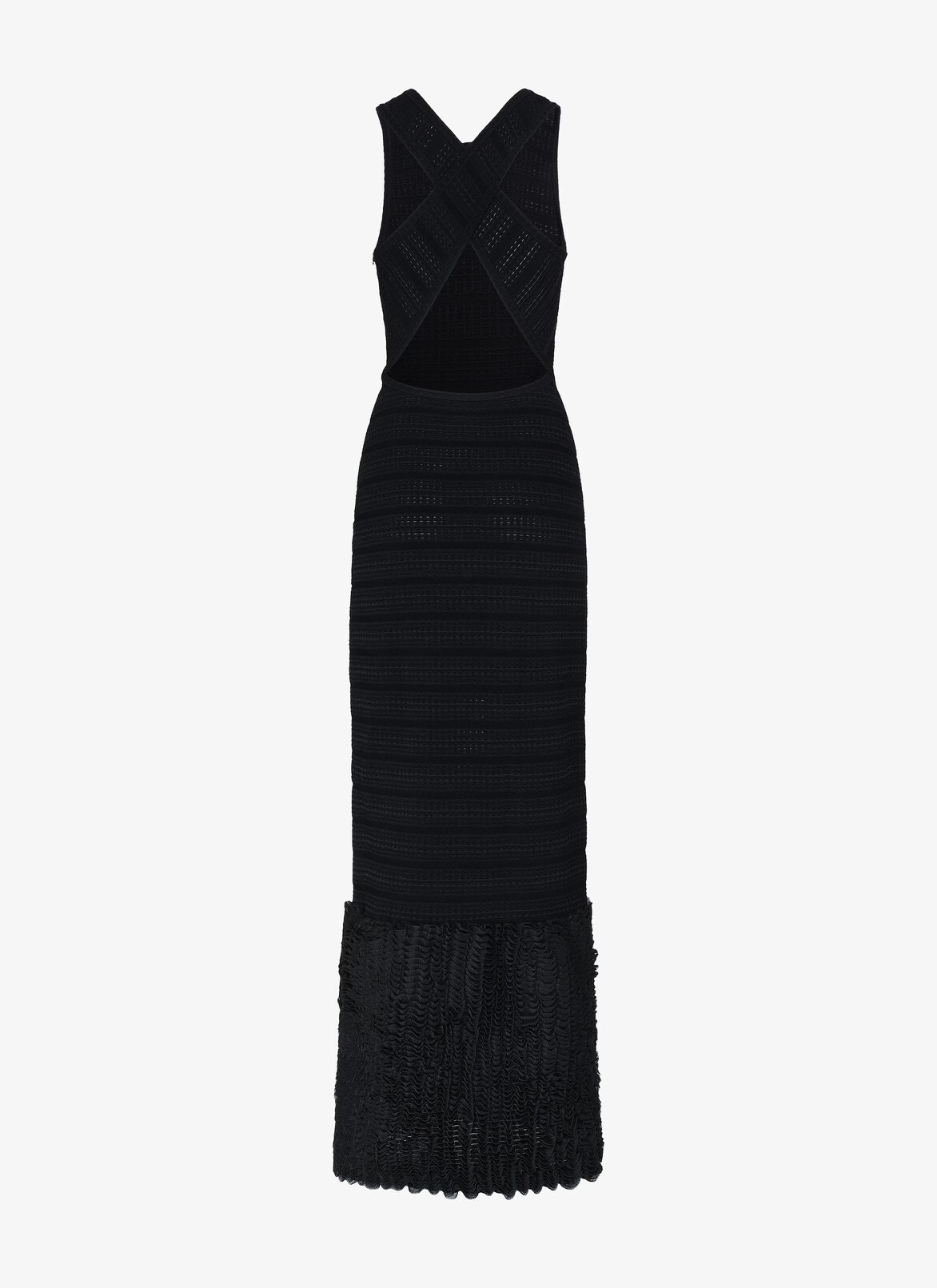 Long Knitted Dress ALAÏA BLACK LONG KNITTED DRESS